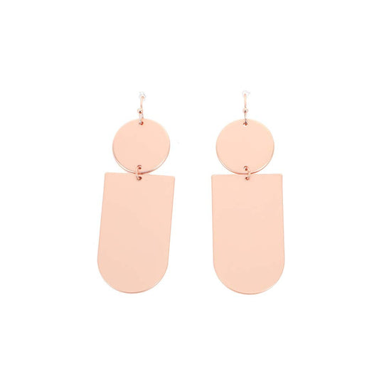 Aros Largos Retro Atelier 15 Rose Gold Tatienne