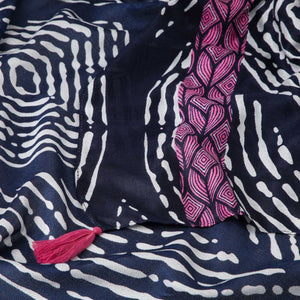 Pañuelo Estampado Ginevra Azul Humana