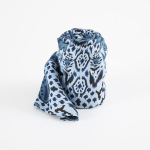 Pañuelo Estampado Rikke Azul Tatienne