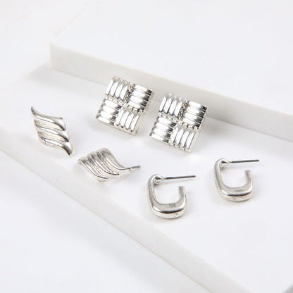 Set De Aros Xen Plateado Humana