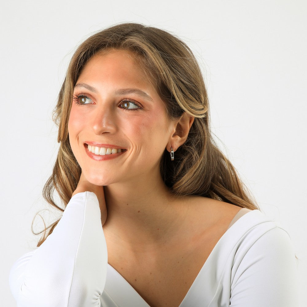 Aros Argollas Brad Silver Humana