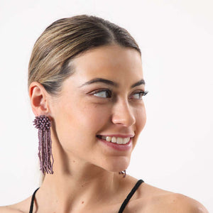 Aros Largos Ardila Morados Tatienne