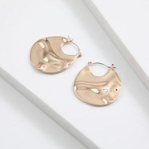 Argollas Lora Irregular doradas ID