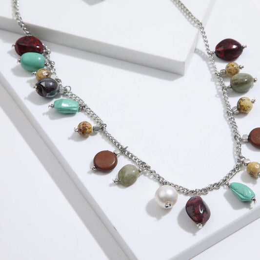 Collar Corto Aloe Celeste Humana