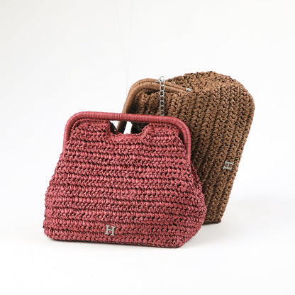 Cartera Clutch Palma Café Humana