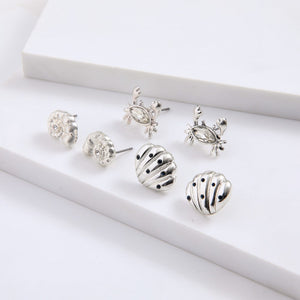 Set De Aros Brisa Plateado Humana