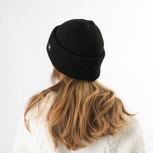 Gorro Lana Rolo Black Humana