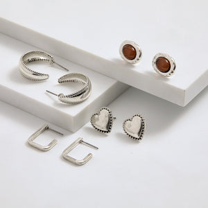 Set De Aros Ivy Plateado I-D