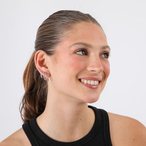 Set de 3 argollas Olga Plateado ID