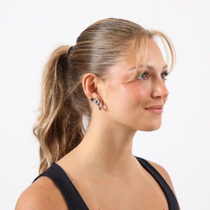 Aros Set Kira Plateado Humana