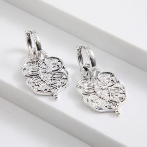 Aros Argolla Flore Plateado Tatienne