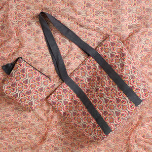 Set Cartera, Estuche y Pañuelo Fuch Beige Humana