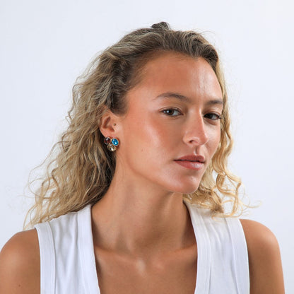 Aros Pegados Ruth Multicolor Tatienne