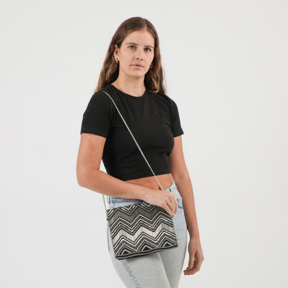 Clutch Cannes Plateado Humana