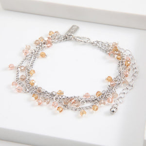 Pulsera Triple Cadenas Plateado Humana