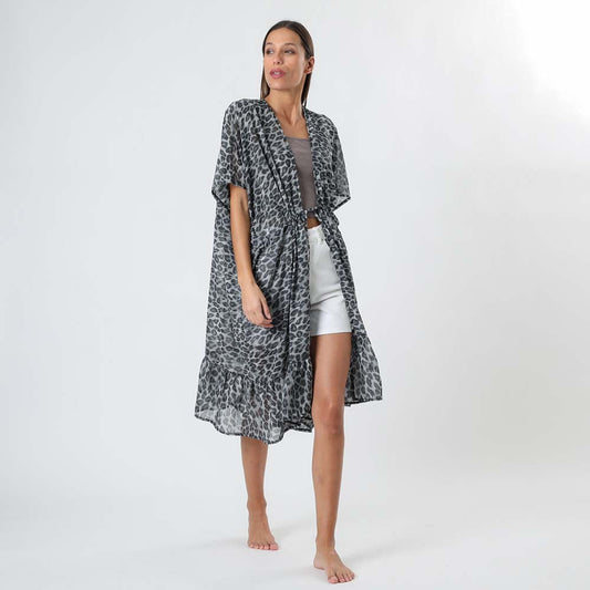 Kimono Flowy Gris Tatienne