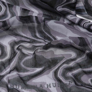 Pañuelo Estampado Marbled Negro Humana