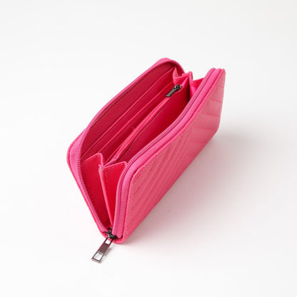 Billetera Grande Quilted Fuchsia i-D