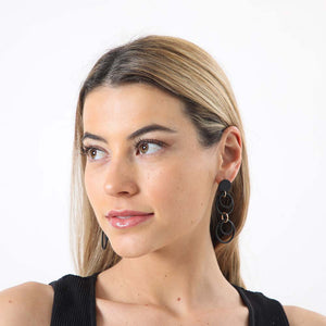 Aros Largos Agnes Negros i-D