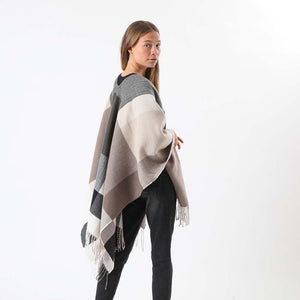 Poncho Cuadrille Café Humana