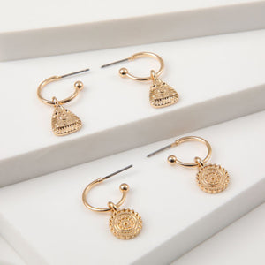 Aros Set Punchy Paisley 2 Dorado i-D