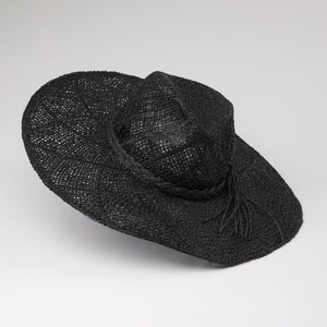 Sombrero Trenzado Negro Humana