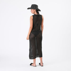 Kimono Tejido Laura Negro Humana