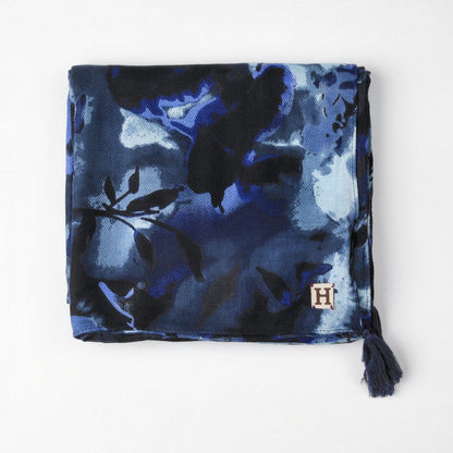 Pañuelo Estampado Marta Negro Humana