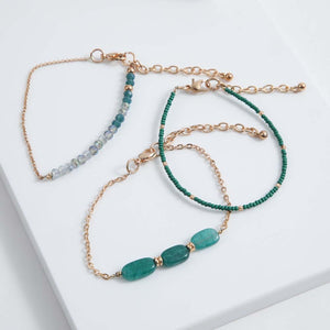 Set Pulseras Barbate Verdes Humana