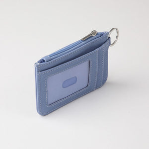 Tarjetero Crawley Ecocuero azul ID