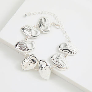 Pulsera Blanda Jara Plateado I-D