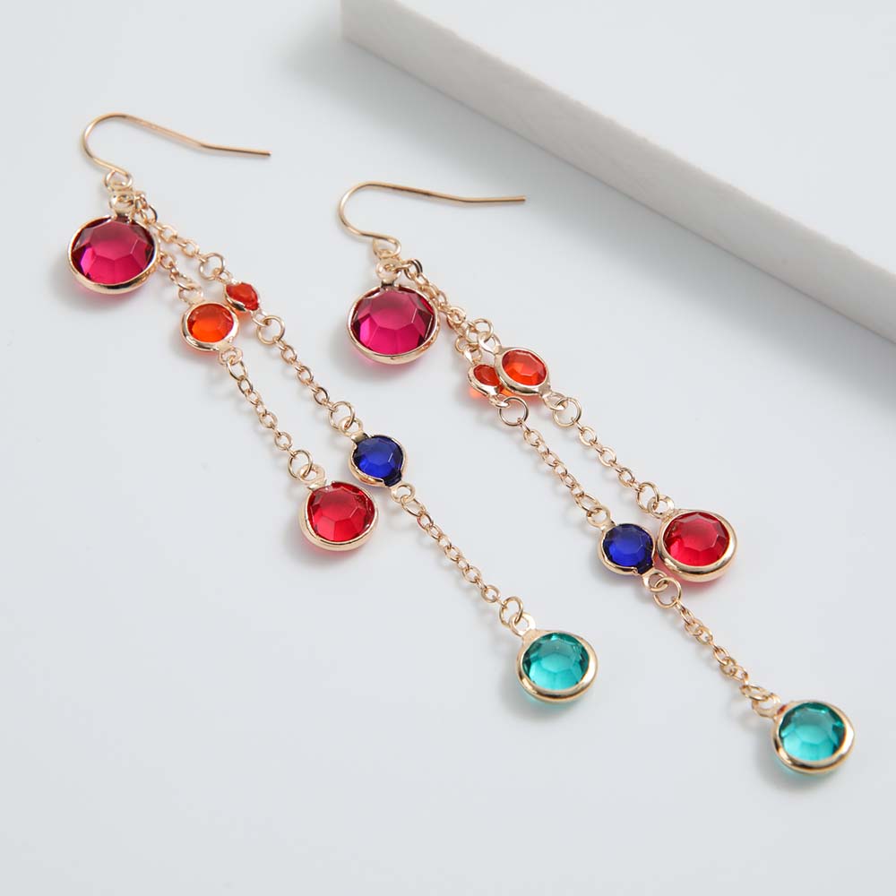 Aros Largo Iris Plateados i-D