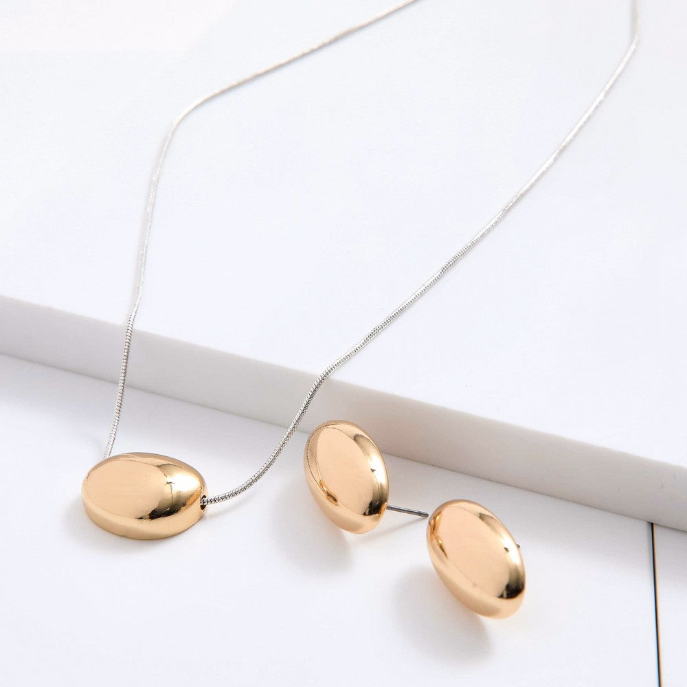 Set De Collar Yoko Dorado I-D