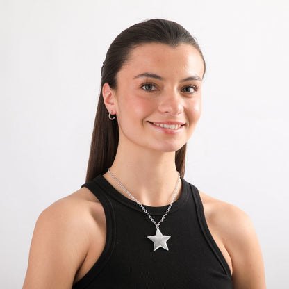Collar Corto Queru Plateado I-D