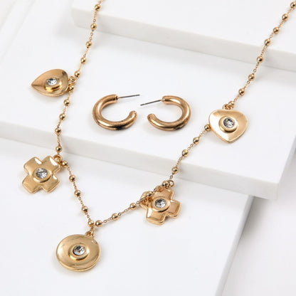 Set De Collar Ivo Dorado Humana