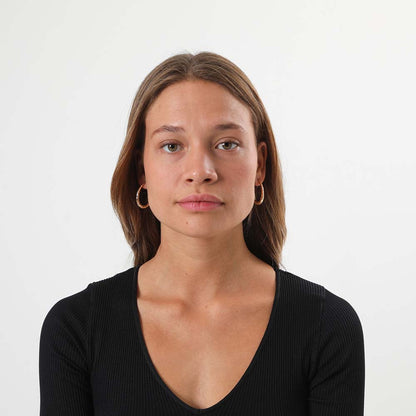 Aros Argolla Rafina Dorado Humana