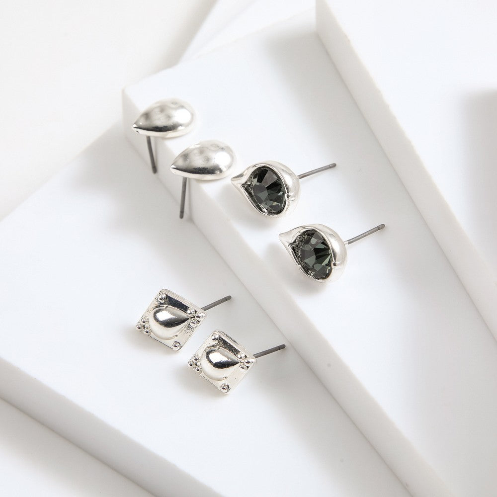 Set De Aros Aisha Silver Tatienne