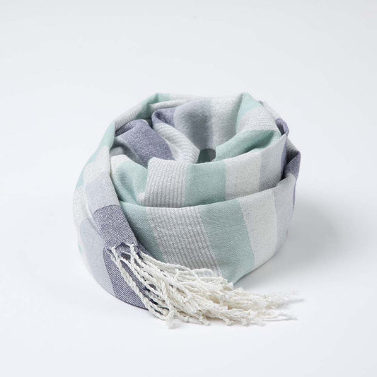 Pañuelo Liso Rayas Verde i-D