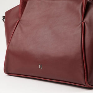 Cartera Bandolera Gala Ecocuero burdeo Humana