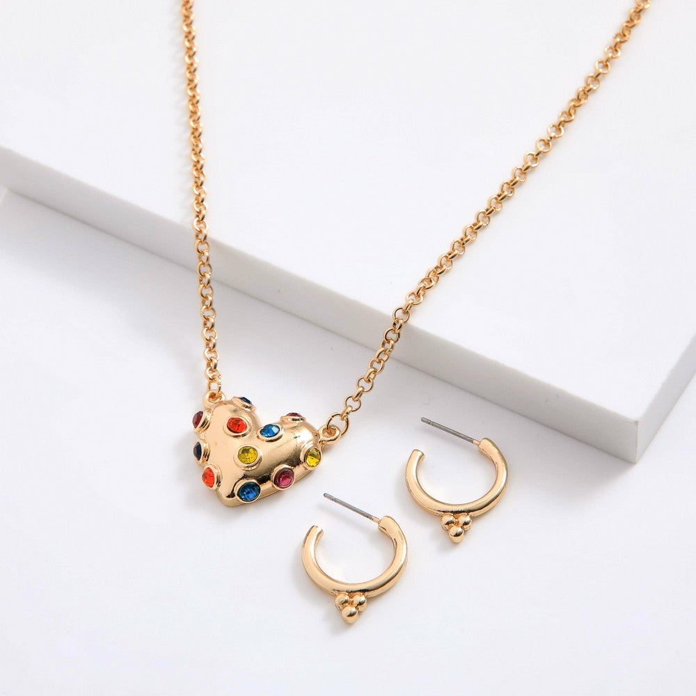 Set De Collar Xinia Dorado I-D
