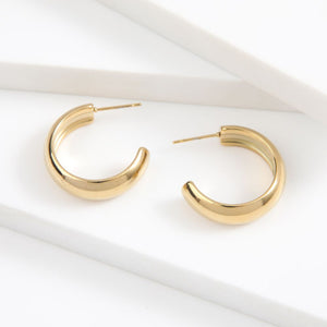 Aros Argolla Jany Dorado Acero Inoxidable Humana