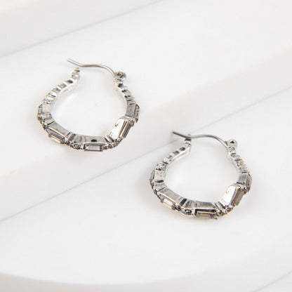 Aros Argollas Enya Plateado Humana