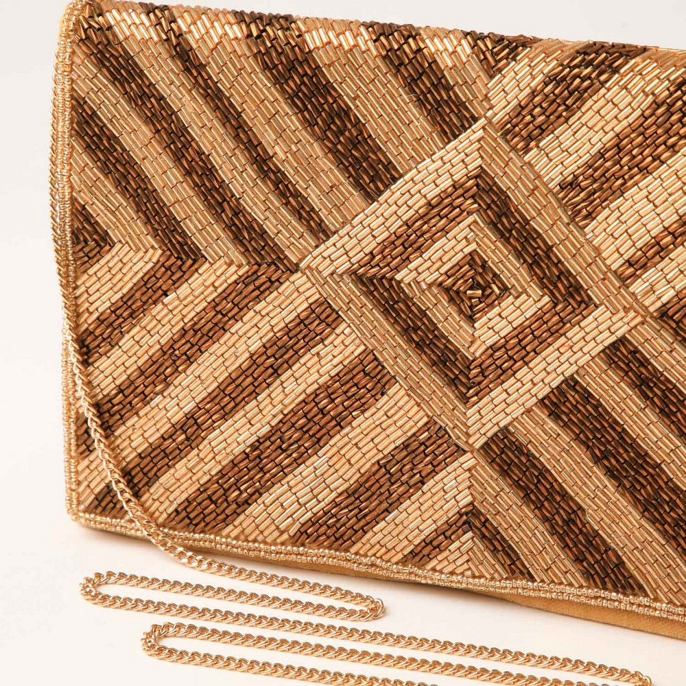 Cartera Clutch Ema Beige Humana
