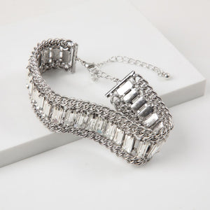 Pulsera Blanda Plateado Rock In Humana