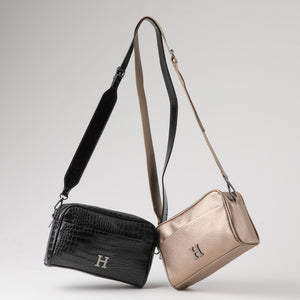 Cartera Bandolera Betsy Ecocuero Bronce Humana