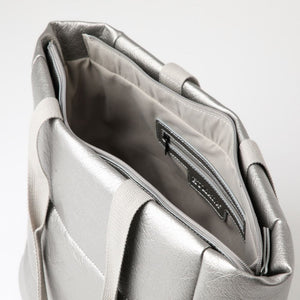 Cartera Hombro Salerno Plateado Humana