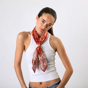 Set De Bandana Greta Rojo Humana