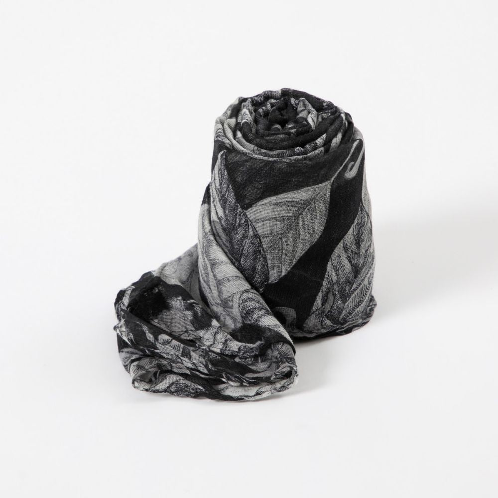 Pañuelo Estampado Rodiola Negro i-D