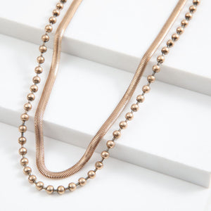 Collar Doble Dorado Tatienne