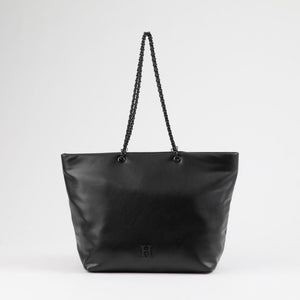 Cartera Tote Catia Ecocuero Negro Humana
